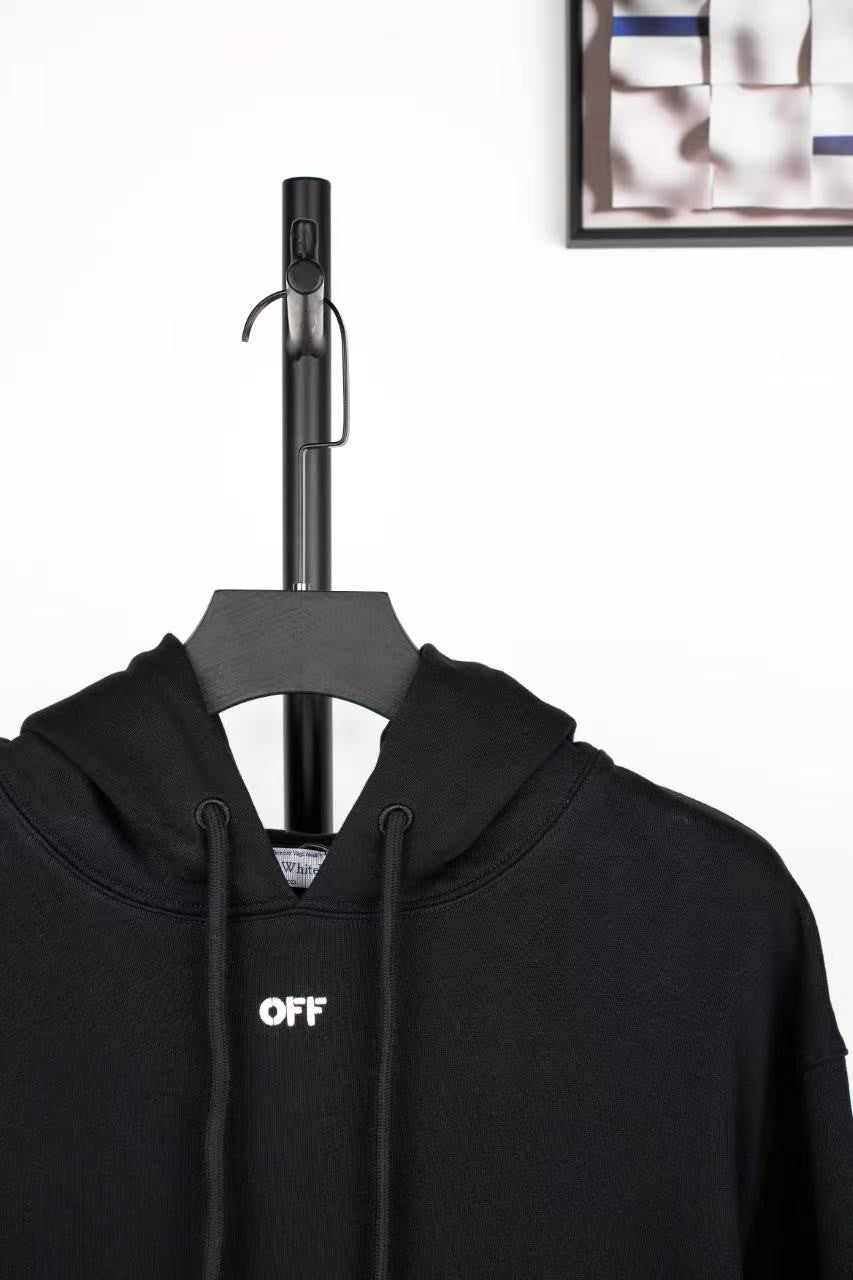 「#4214」offwhite dark pattern anchor arrow embroidered sweatshirt