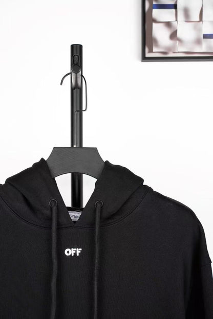 「#4214」offwhite dark pattern anchor arrow embroidered sweatshirt