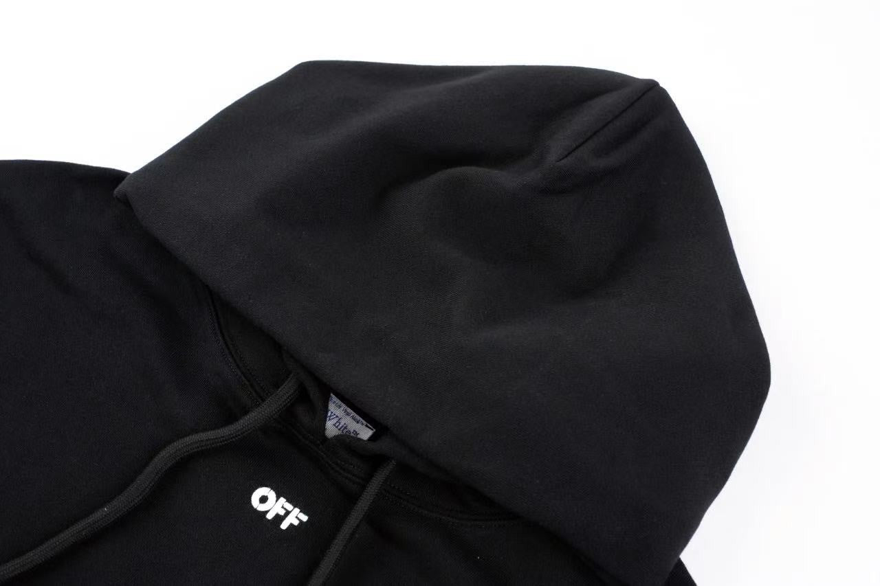 「#4214」offwhite dark pattern anchor arrow embroidered sweatshirt