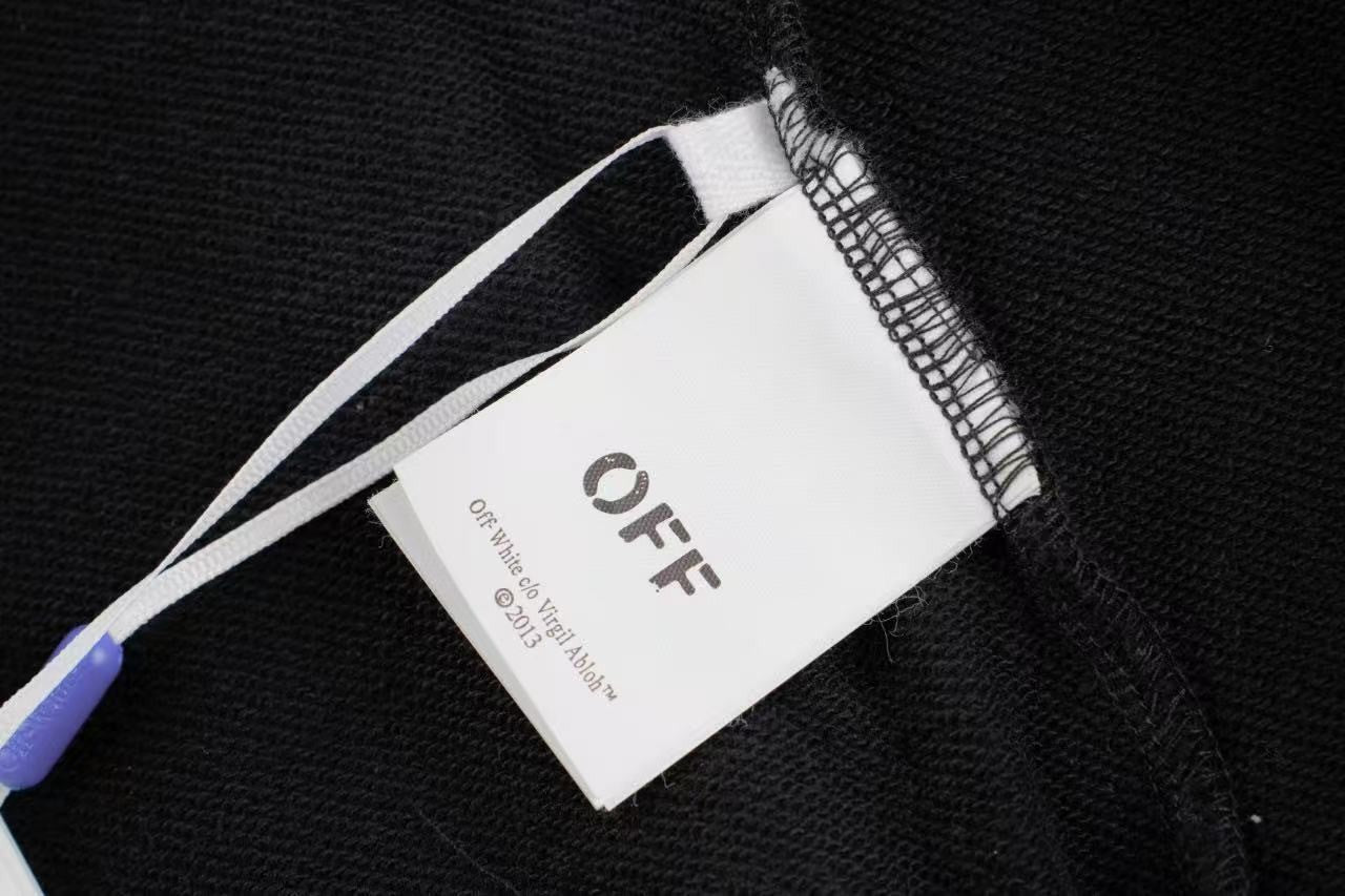 「#4214」offwhite dark pattern anchor arrow embroidered sweatshirt