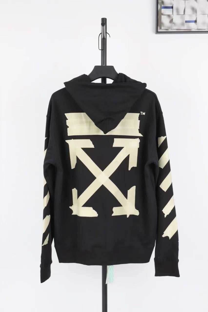 「#4215」offwhite yellow glue arrow hoodie