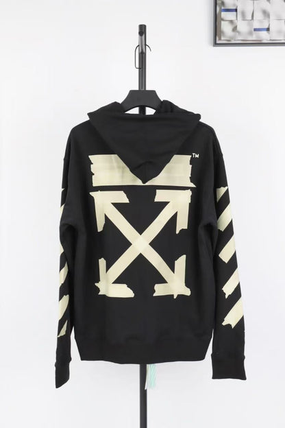「#4215」offwhite yellow glue arrow hoodie