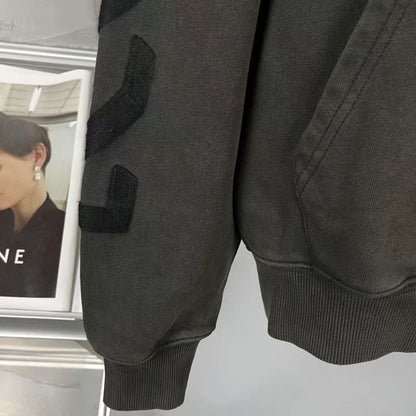 「#4218」offwhite washed old man religious hoodie