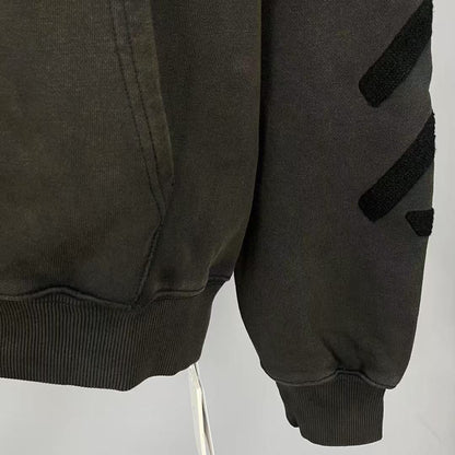 「#4218」offwhite washed old man religious hoodie