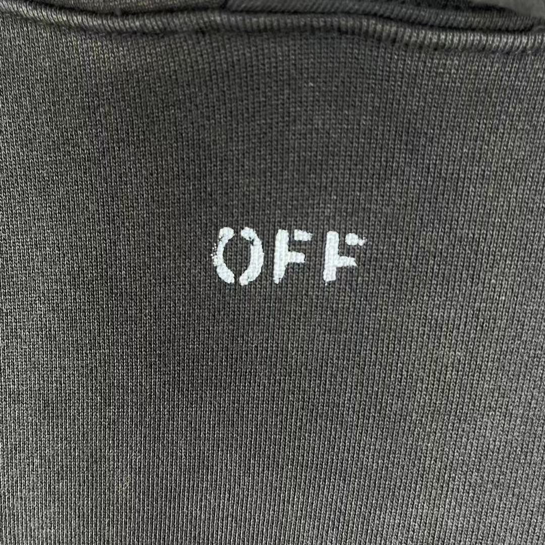 「#4218」offwhite washed old man religious hoodie