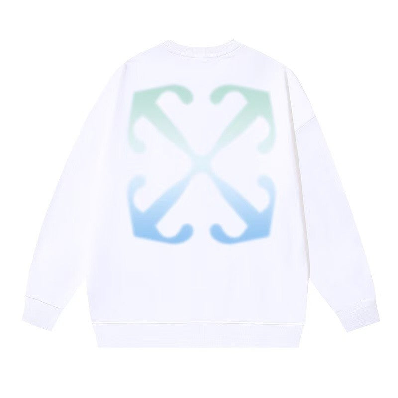 「#4220」offwhite gradient arrow print sweatshirt