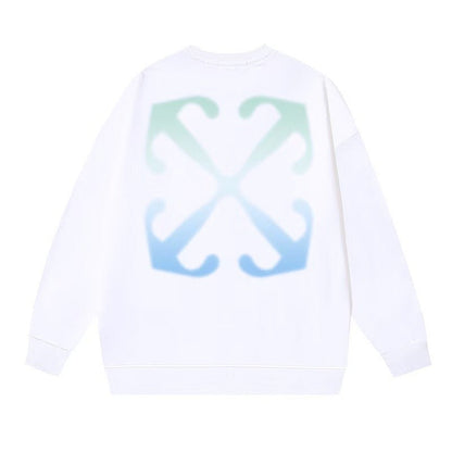 「#4220」offwhite gradient arrow print sweatshirt