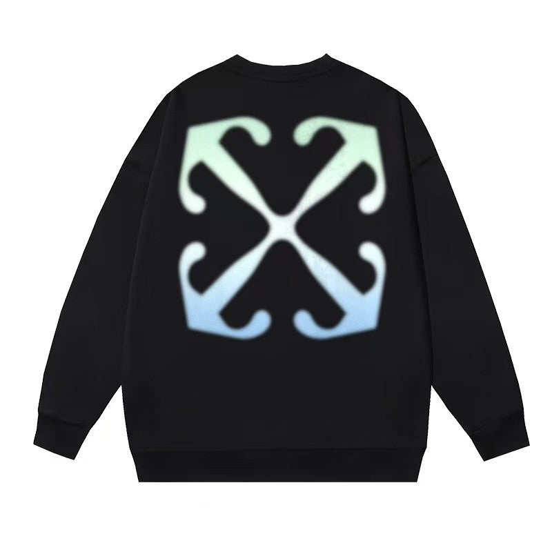「#4220」offwhite gradient arrow print sweatshirt
