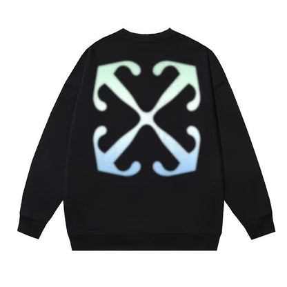 「#4220」offwhite gradient arrow print sweatshirt