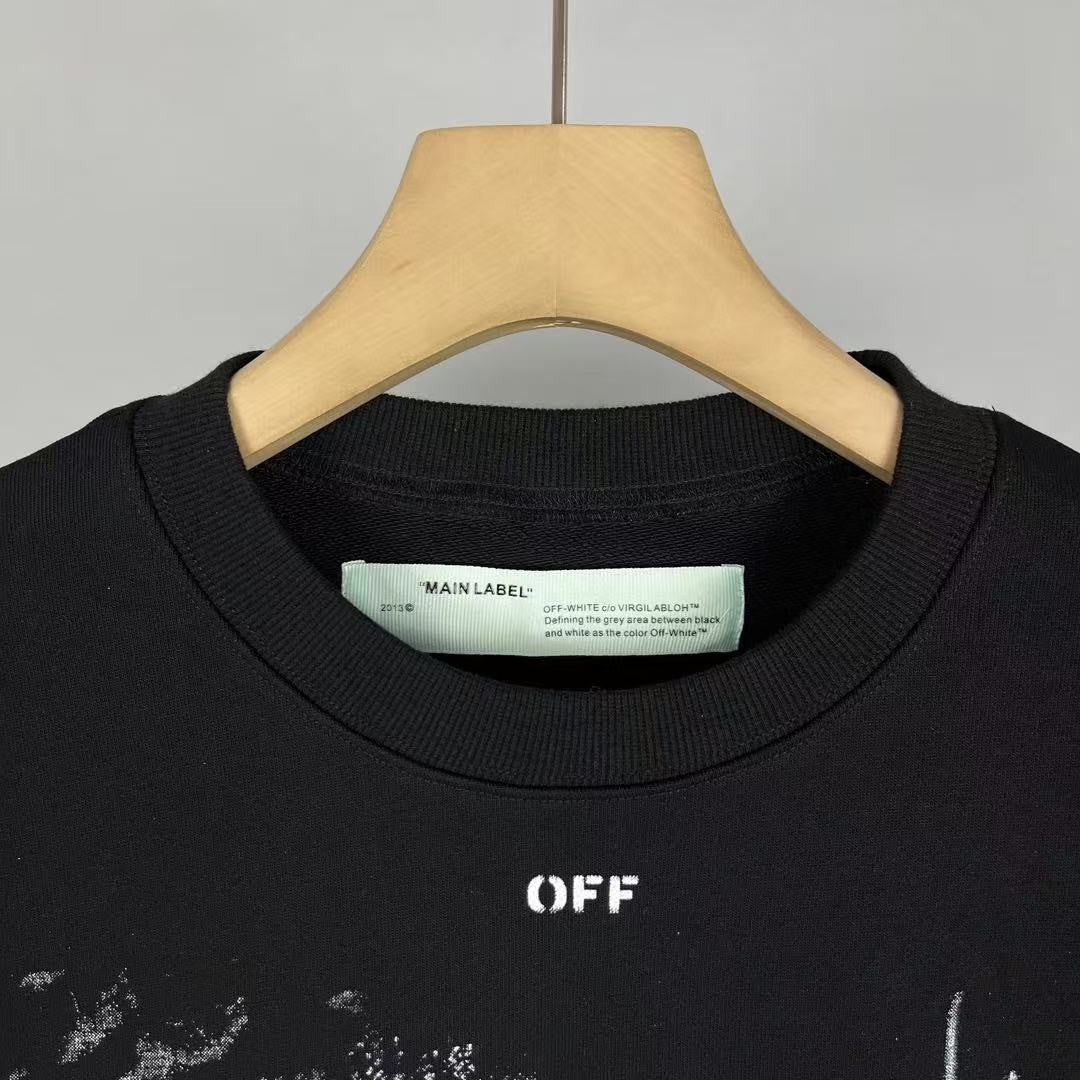「#4221」offwhite fireworks crew neck sweatshirt