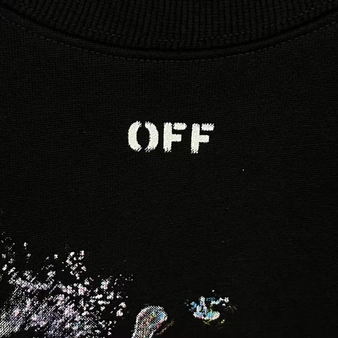 「#4221」offwhite fireworks crew neck sweatshirt