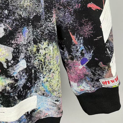「#4221」offwhite fireworks crew neck sweatshirt