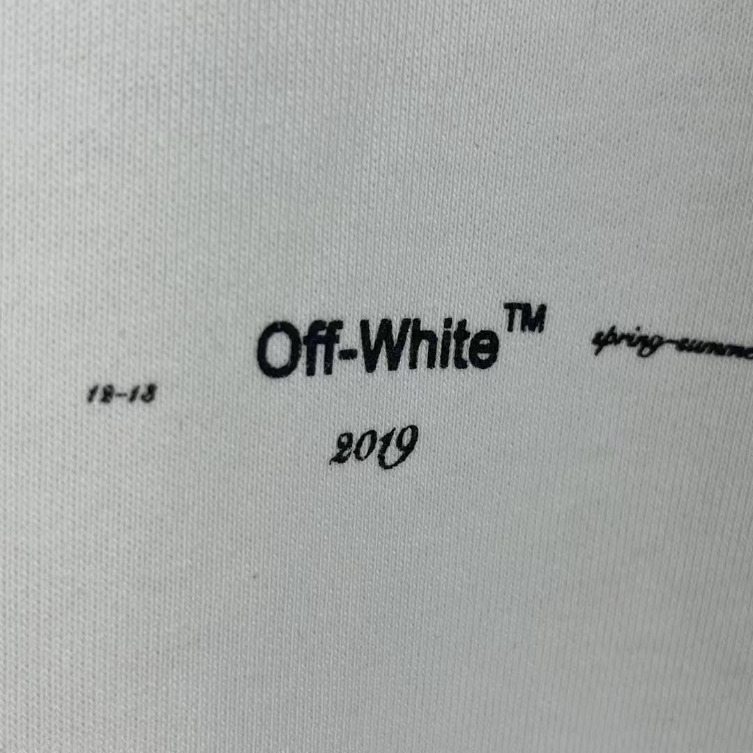 「#4222」offwhite Monet oil painting round neck sweatshirt