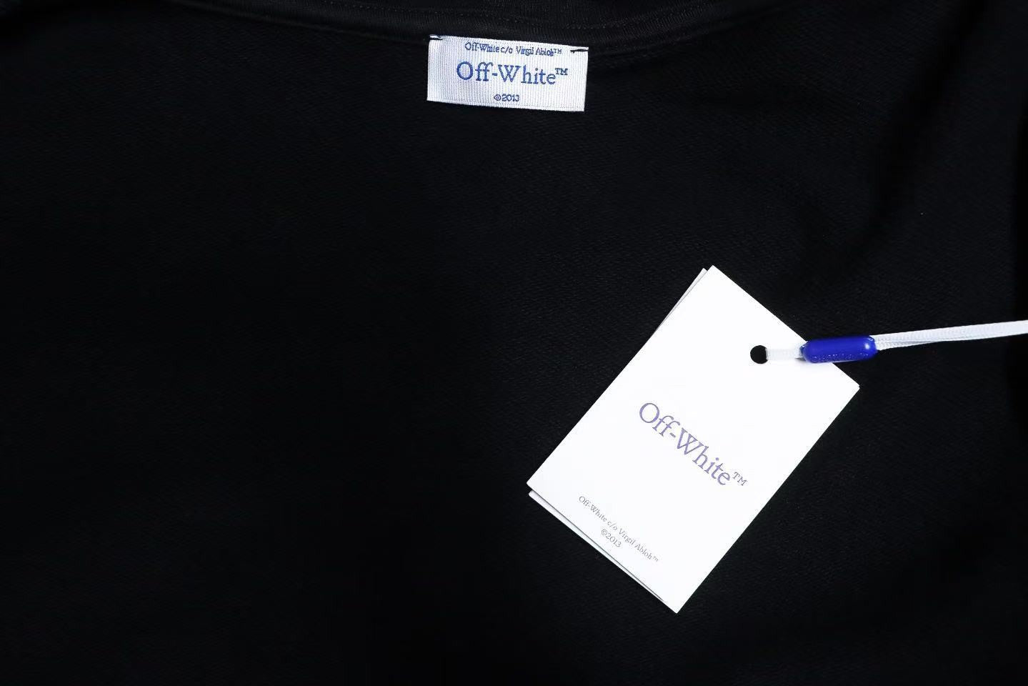 「#4223」offwhite number 23 hooded sweatshirt slash letter hoodie