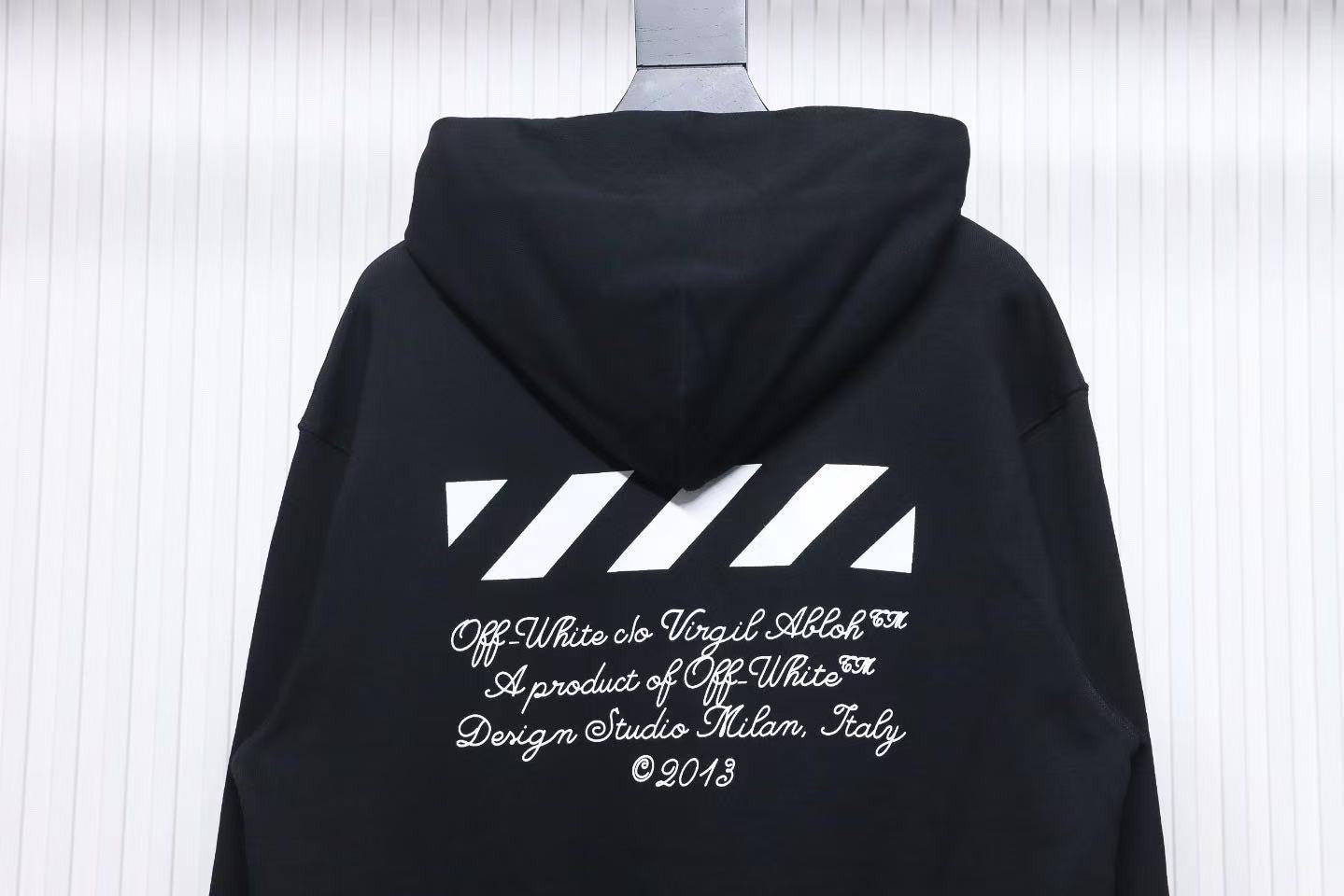 「#4223」offwhite number 23 hooded sweatshirt slash letter hoodie