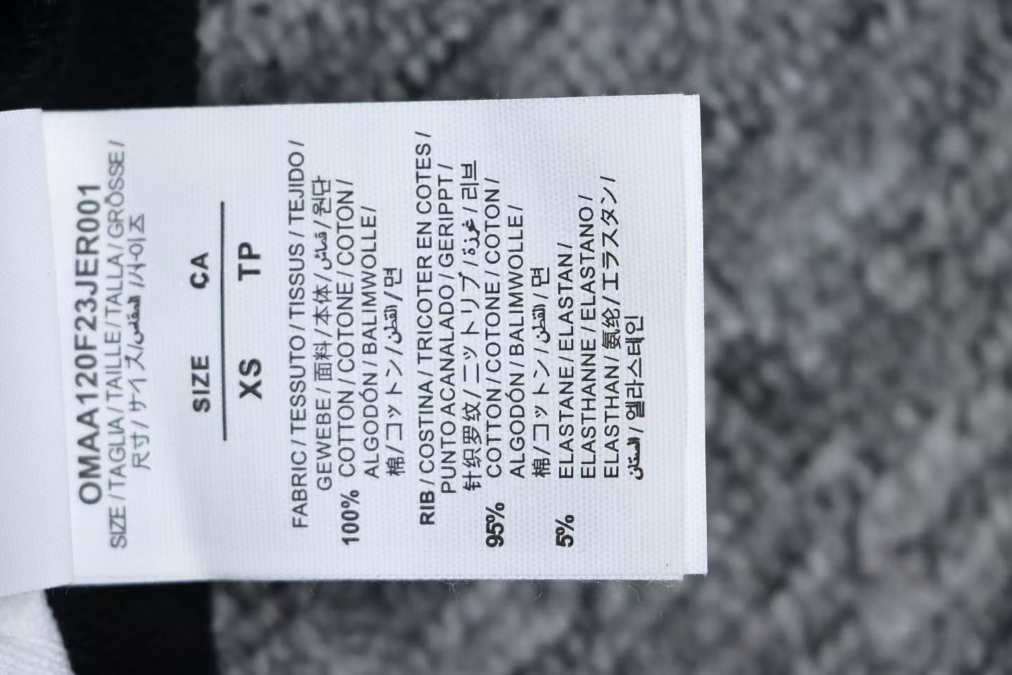 「#4223」offwhite number 23 hooded sweatshirt slash letter hoodie