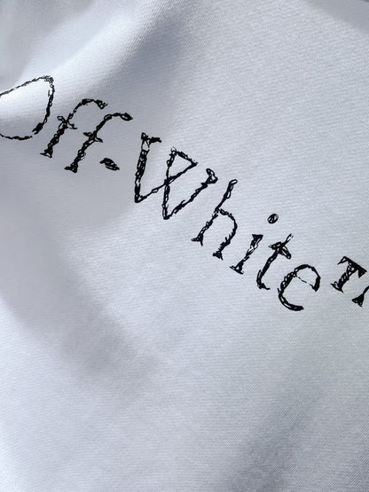 「#4225」offwhite24 autumn and winter new letter logo round neck sweatshirt