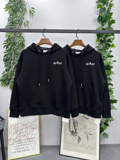 「#4227」offwhite24 autumn and winter tulip arrow hooded sweatshirt
