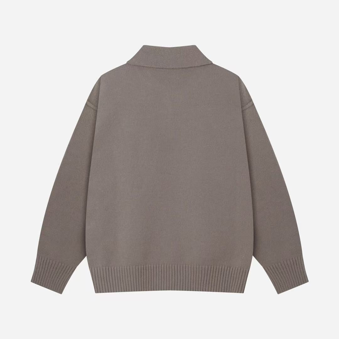 「#4233」Amiri autumn and winter new big heart jacquard collar pullover sweater