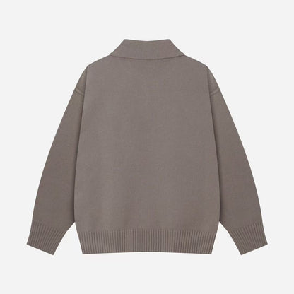 「#4233」Amiri autumn and winter new big heart jacquard collar pullover sweater