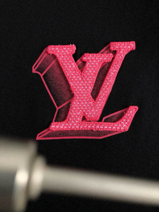 「#4241」Louis Vuitton Spring/Summer Red Three-Dimensional Applique Embroidery Fusion Back Panel Hot Air Ball