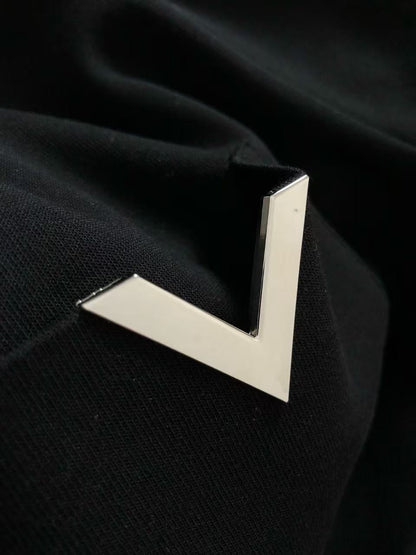 「#4255」Louis Vuitton new imported polo T-shirt with metal pocket inserts
