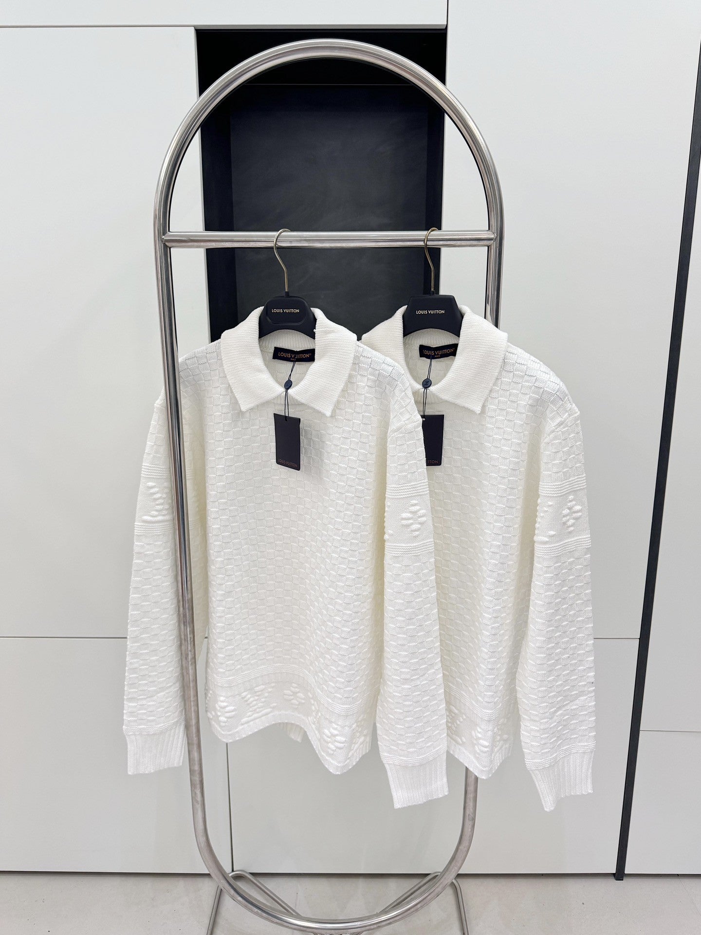「#4261」Louis Vuitton 2023FW Checkerboard Embossed Sweater