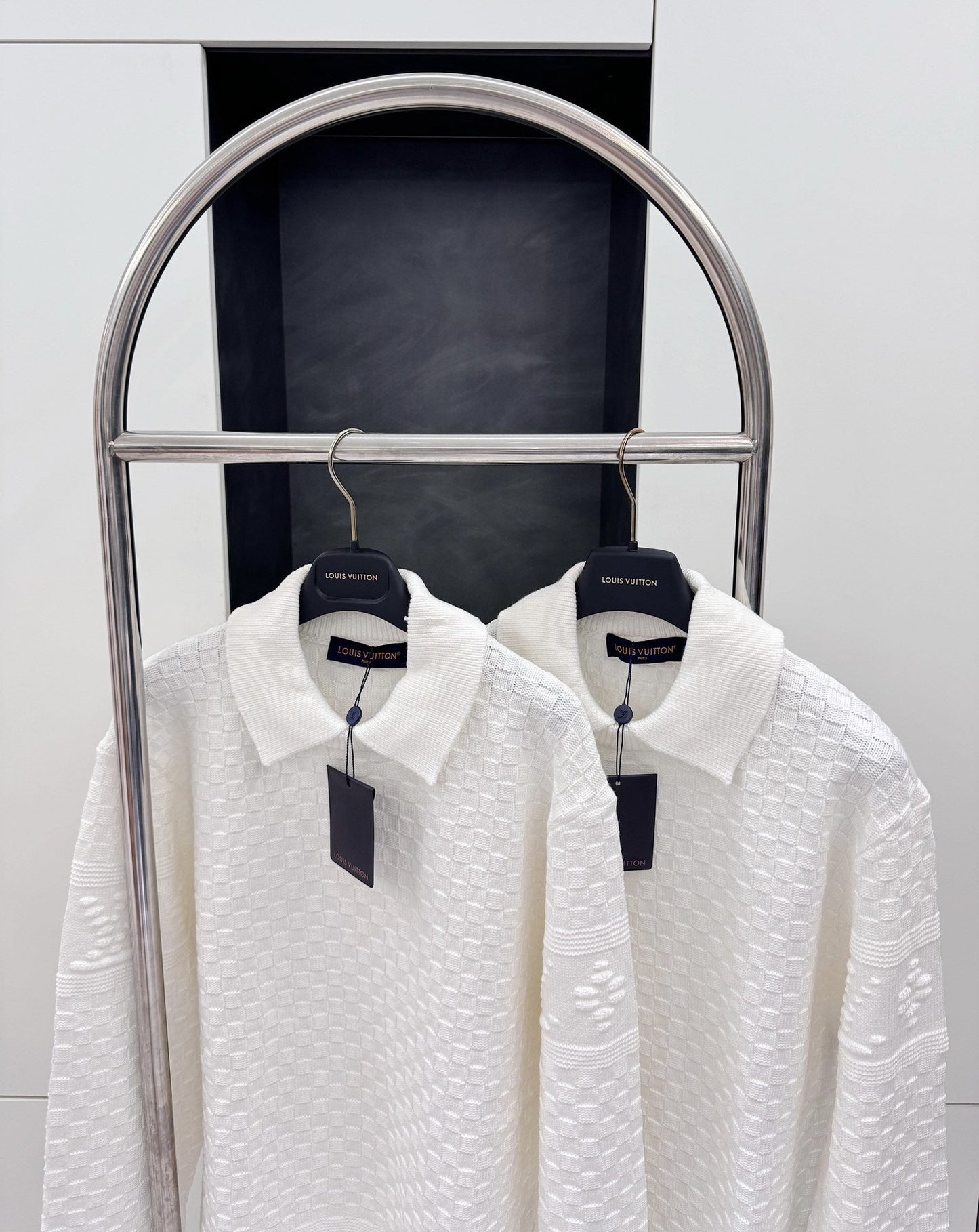 「#4261」Louis Vuitton 2023FW Checkerboard Embossed Sweater