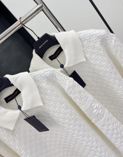 「#4261」Louis Vuitton 2023FW Checkerboard Embossed Sweater