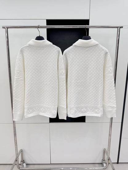 「#4261」Louis Vuitton 2023FW Checkerboard Embossed Sweater