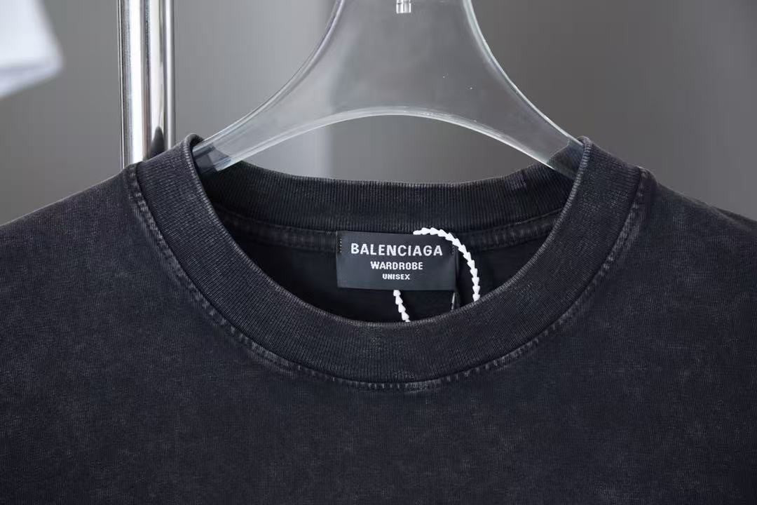 「#4269」Balenciaga SpringSummer New Flame Hot Diamond T-shirt