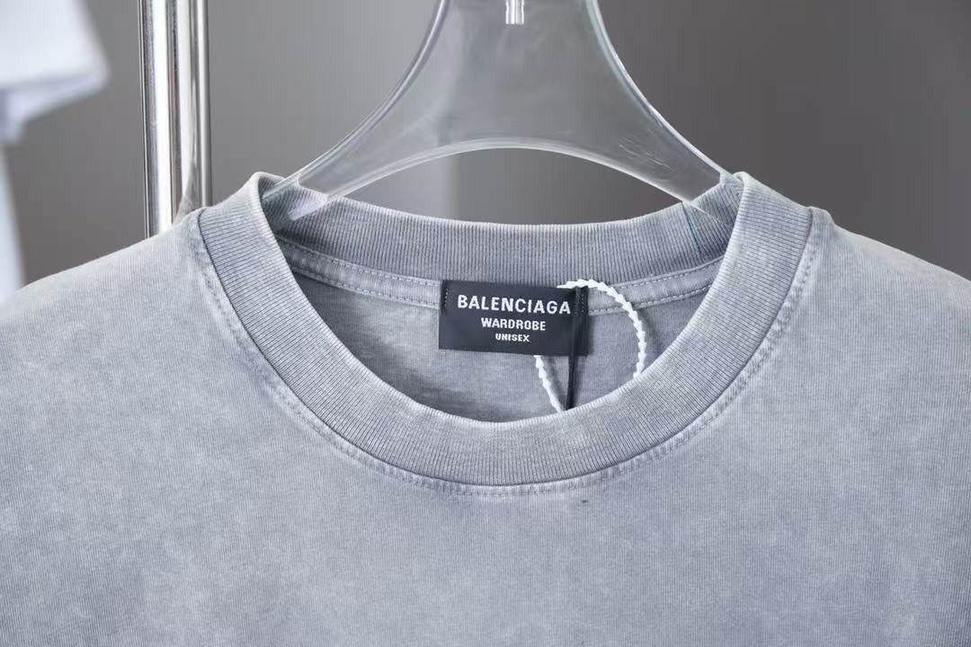 「#4269」Balenciaga SpringSummer New Flame Hot Diamond T-shirt