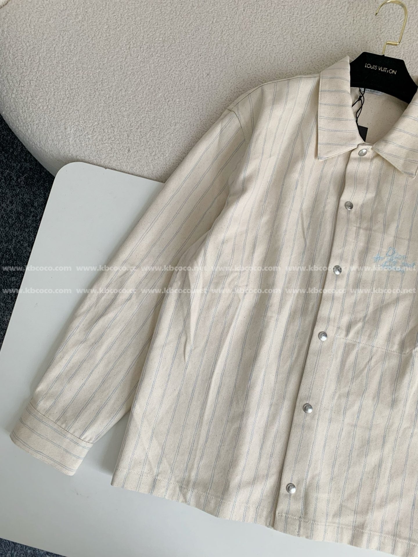 「#4552」Dior ss25 Summer Series Striped Shirt Jacket