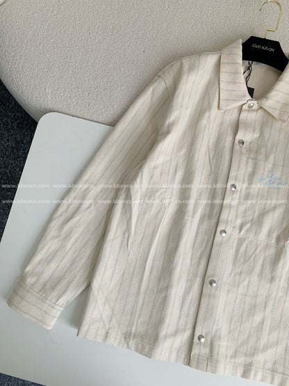 「#4552」Dior ss25 Summer Series Striped Shirt Jacket
