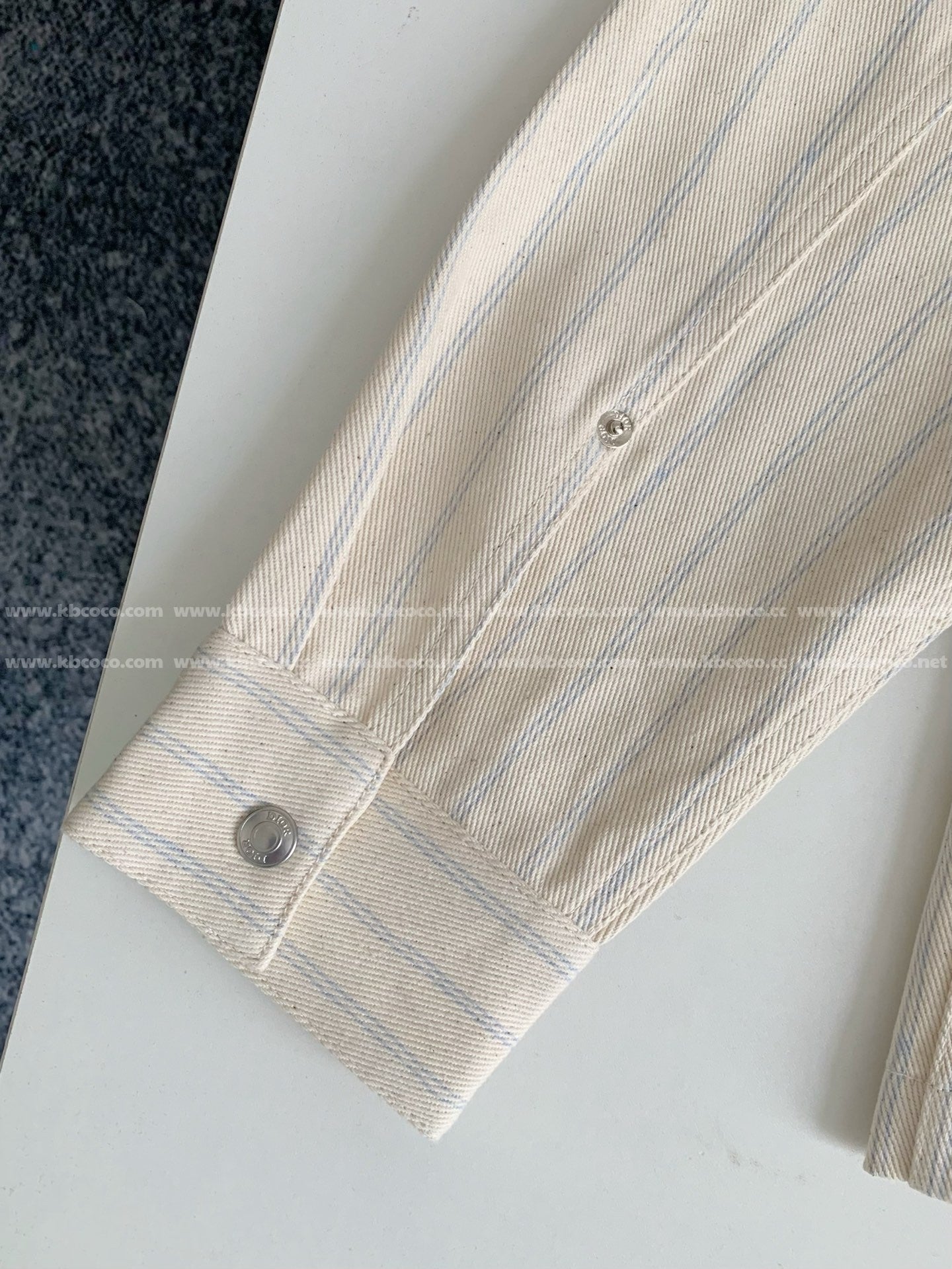 「#4552」Dior ss25 Summer Series Striped Shirt Jacket