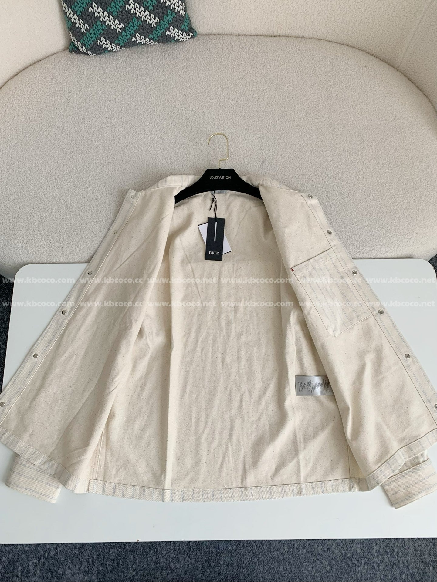 「#4552」Dior ss25 Summer Series Striped Shirt Jacket