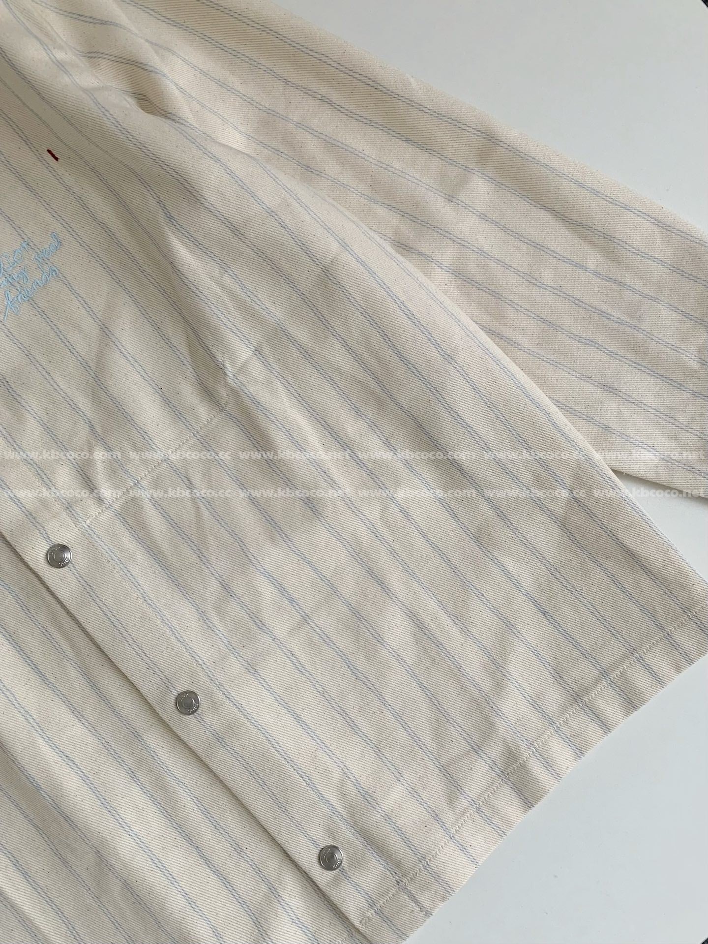 「#4552」Dior ss25 Summer Series Striped Shirt Jacket