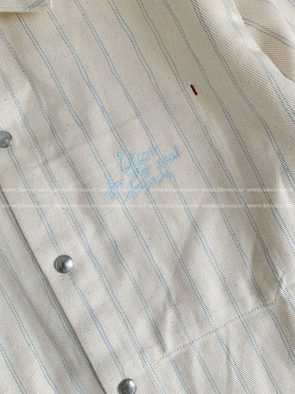「#4552」Dior ss25 Summer Series Striped Shirt Jacket