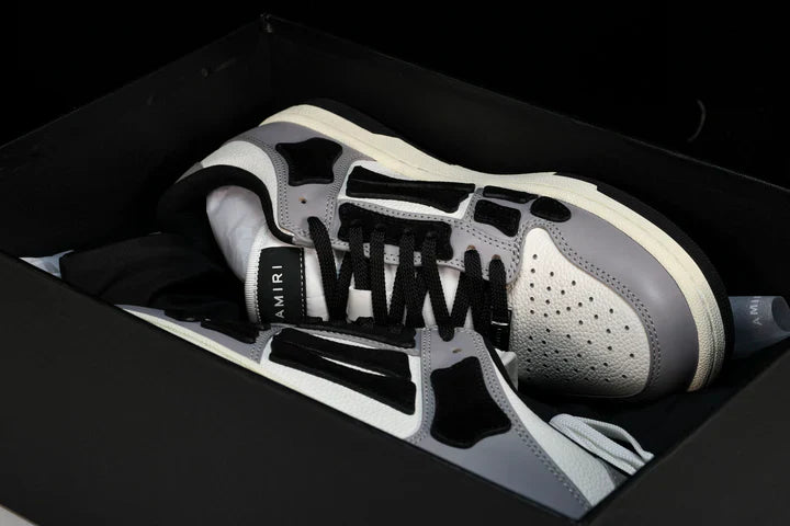 Amiri Skel Top Low 'White Grey Black'