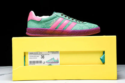 Guссi x Gazelle 'Green GG Monogram'