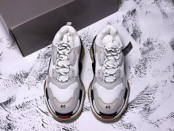 Triple S Sneaker White Black Red