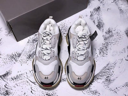 Triple S Sneaker White Black Red