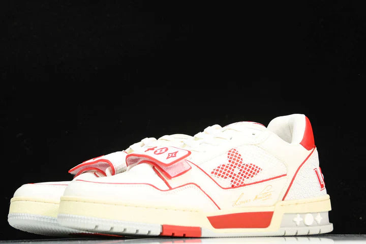 Louis Vuittоп Trainer Low Velcro Strap 'Red Mesh'
