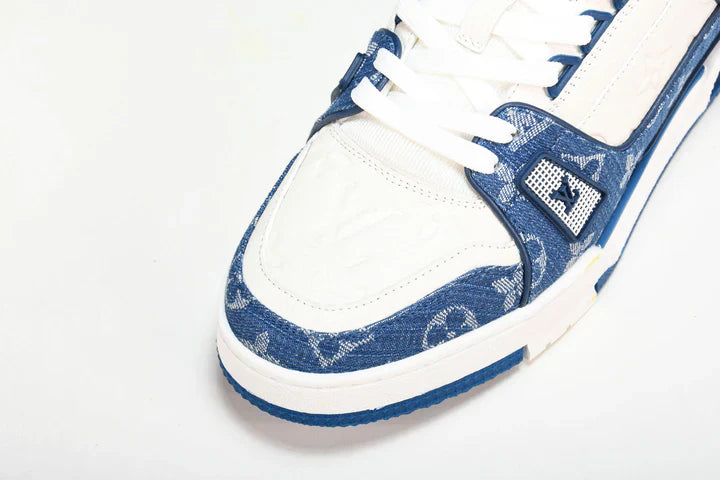 Louis Vuittоп Trainer Low 'Monogram Denim White Blue'