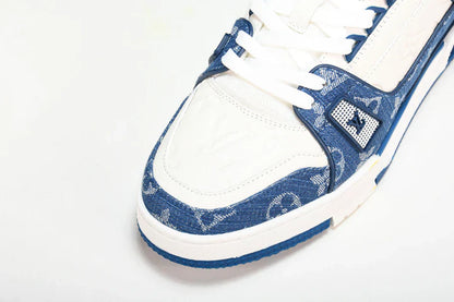 Louis Vuittоп Trainer Low 'Monogram Denim White Blue'