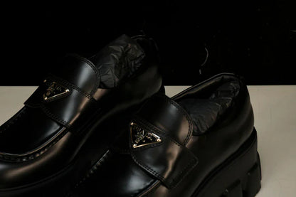Prada Monolith Loafers 'Black'