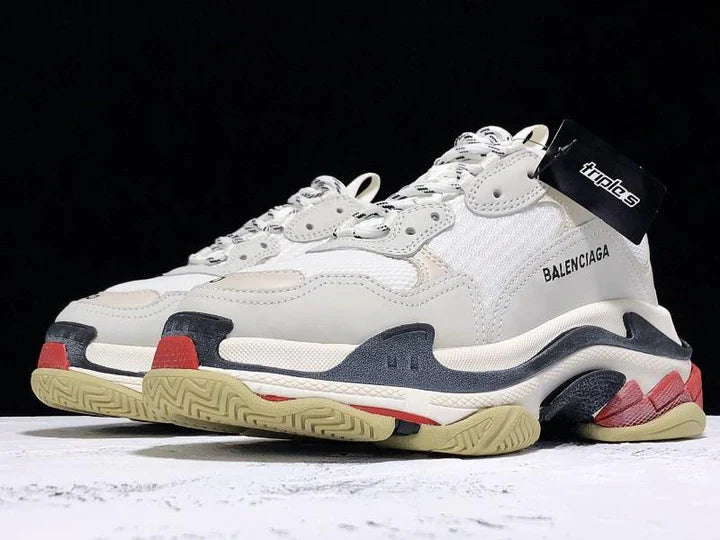 Triple S Sneaker White Black Red