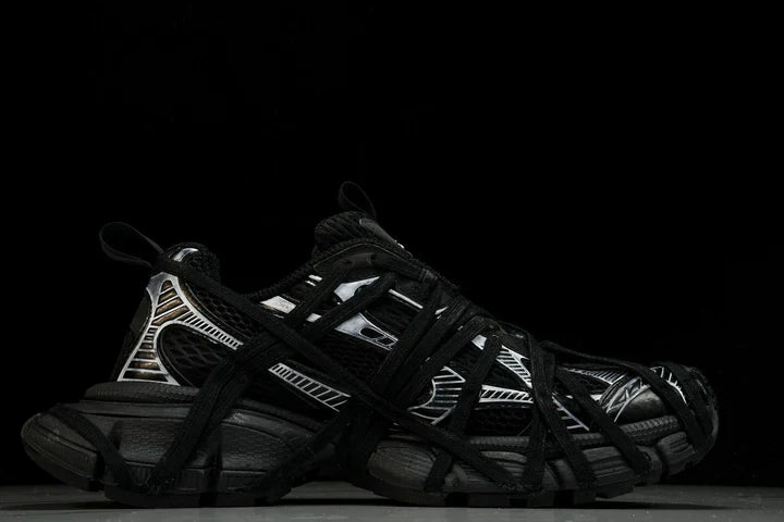 3XL Sneaker Extreme Lace 'Black Silver'