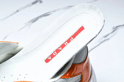Prada America's Cup Sneaker 'Orange Silver'