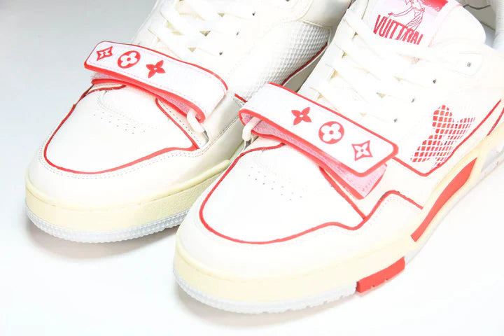 Louis Vuittоп Trainer Low Velcro Strap 'Red Mesh'